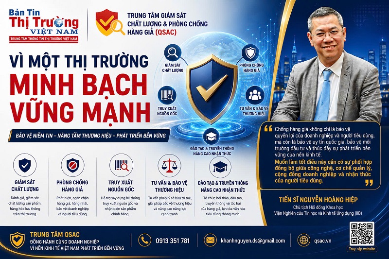 QSAC: ''Lá chắn'' bảo vệ thị trường, doanh nghiệp và người tiêu dùng